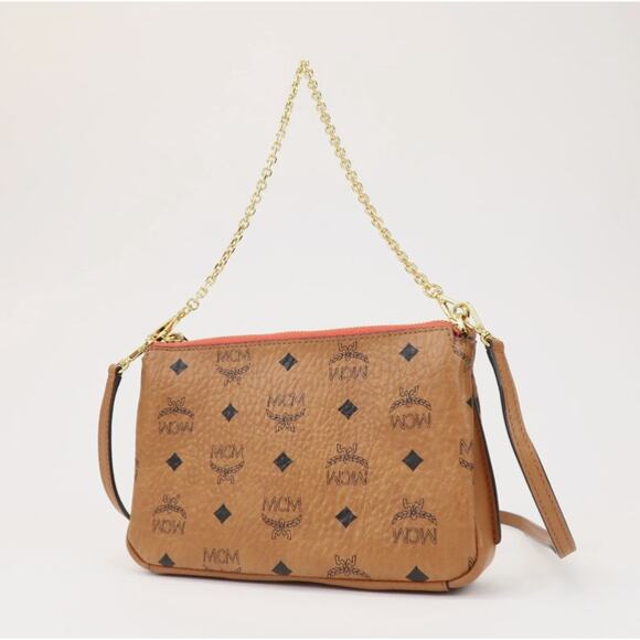 💎✨BEAUTIFUL✨💎Authentic MCM Visetos Leather 2WAY Hand Bag Shoulder Bag - Picture 4 of 15